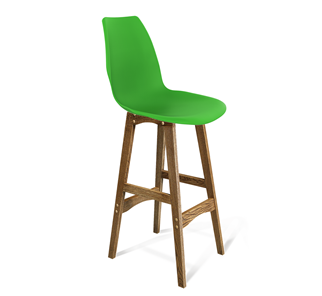 Барный стул SHT-ST29/S65 (зеленый ral 6018/дуб брашированный коричневый) в Тамбове