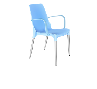 Кухонный стул SHT-ST76/S424-С (голубой/хром лак) в Тамбове