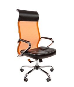Компьютерное кресло CHAIRMAN 700 сетка, цвет оранжевый в Тамбове - предосмотр