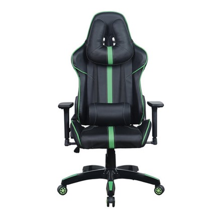 Офисное кресло Brabix GT Carbon GM-120 (две подушки, экокожа, черное/зеленое) 531929 в Тамбове - изображение