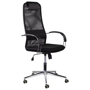 Компьютерное кресло Brabix Premium Pilot EX-610 CH (хром, ткань-сетка, черное) 532417 в Тамбове