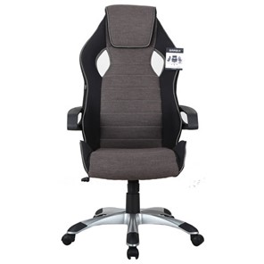 Кресло офисное Brabix Techno GM-002 (ткань, черное/серое, вставки белые) в Тамбове