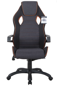 Компьютерное кресло Brabix Techno Pro GM-003 (ткань, черное/серое, вставки оранжевые) в Тамбове - предосмотр