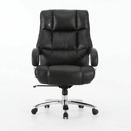 Кресло офисное Brabix Premium Bomer HD-007 (рециклированная кожа, хром, черное) 531939 в Тамбове - изображение