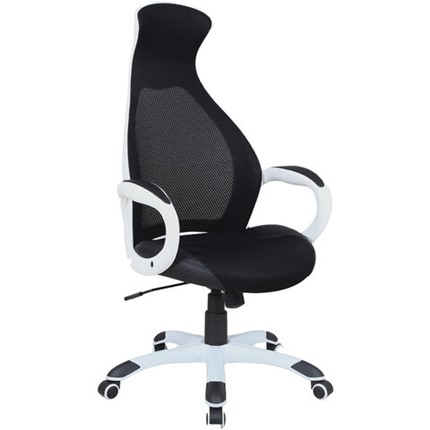 Офисное кресло Brabix Premium Genesis EX-517 (пластик белый, ткань/экокожа/сетка черная) 531573 в Тамбове - изображение