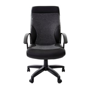 Офисное кресло Brabix Trust EX-535 (экокожа черная, ткань серая) в Тамбове