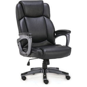 Кресло компьютерное Brabix Premium Favorite EX-577 (пружинный блок, рециклированная кожа, черное) 531934 в Тамбове