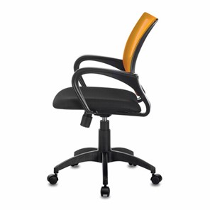 Кресло офисное Brabix Fly MG-396 (с подлокотниками, сетка, оранжевое/черное) 532084 в Тамбове - предосмотр 3