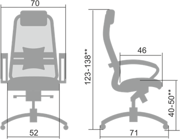 Офисное кресло Samurai S-1.04, серый в Тамбове - предосмотр 1
