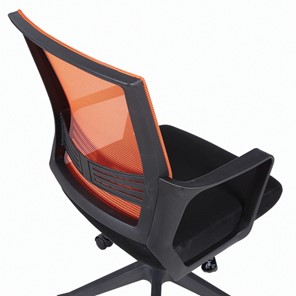 Офисное кресло Brabix Balance MG-320 (с подлокотниками, комбинированное черное/оранжевое) 531832 в Тамбове - предосмотр 6