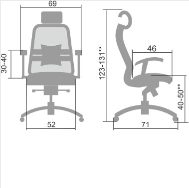 Офисное кресло Samurai S-3.04, черный плюс в Тамбове - изображение 4