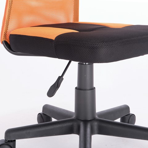 Офисное кресло Brabix Smart MG-313 (без подлокотников, комбинированное, черное/оранжевое) 531844 в Тамбове - изображение 7