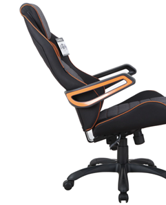 Компьютерное кресло Brabix Techno Pro GM-003 (ткань, черное/серое, вставки оранжевые) в Тамбове - предосмотр 1