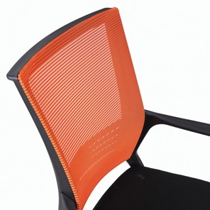 Офисное кресло Brabix Balance MG-320 (с подлокотниками, комбинированное черное/оранжевое) 531832 в Тамбове - предосмотр 3