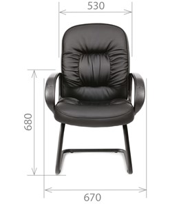 Кресло офисное CHAIRMAN 416V экокожа черная в Тамбове - предосмотр 1
