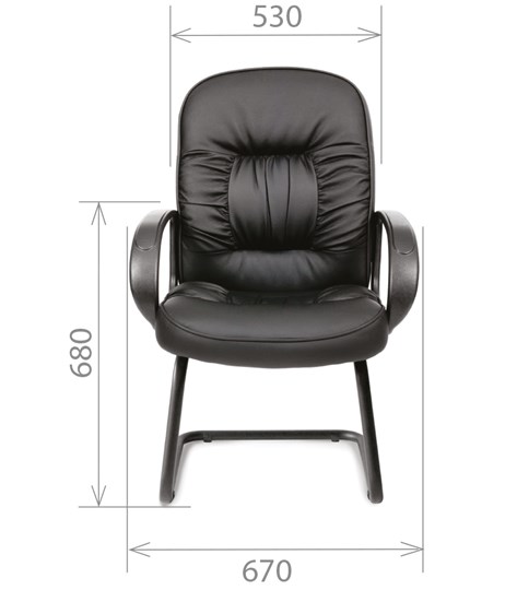 Кресло офисное CHAIRMAN 416V экокожа черная в Тамбове - изображение 1