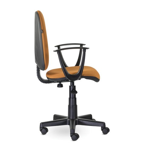 Кресло компьютерное Brabix Prestige Start MG-312 (эргономичная спинка, ткань, оранжевое) в Тамбове - изображение 1