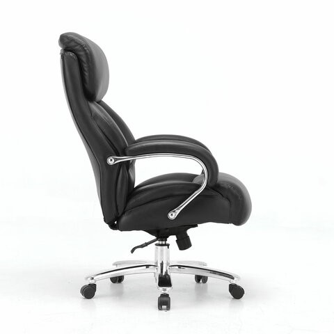 Компьютерное кресло Brabix Premium Pride HD-100 (натуральная кожа, черное) 531940 в Тамбове - изображение 1