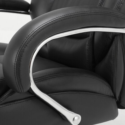 Компьютерное кресло Brabix Premium Pride HD-100 (натуральная кожа, черное) 531940 в Тамбове - изображение 6
