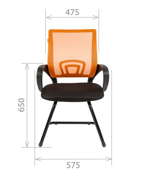 Компьютерное кресло CHAIRMAN 696V, цвет оранжевый в Тамбове - изображение 1