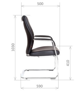 Кресло офисное CHAIRMAN Vista V Экокожа премиум черная в Тамбове - предосмотр 2
