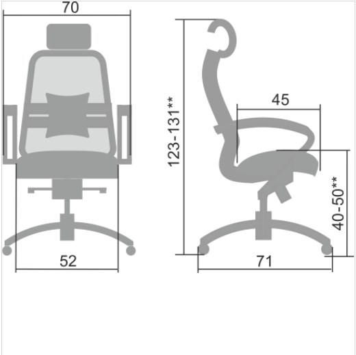 Кресло Samurai S-2.04, серый в Тамбове - изображение 4