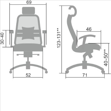 Офисное кресло Samurai SL-3.04, черный плюс в Тамбове - изображение 1