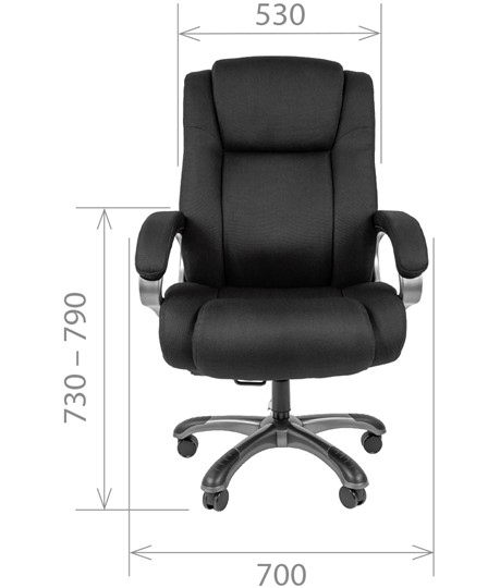 Кресло офисное CHAIRMAN 410 Акриловая ткань SX Серый в Тамбове - изображение 1