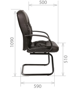 Кресло офисное CHAIRMAN 416V экокожа черная в Тамбове - предосмотр 2
