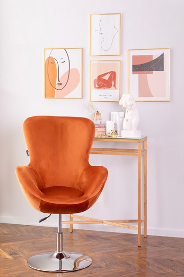 Кресло Беннет-1, Микровелюр оранжевый в Тамбове - изображение 3