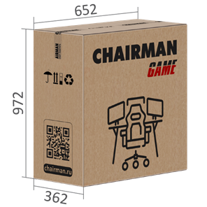 Игровое кресло CHAIRMAN GAME 35 с выдвижной подставкой для ног Ткань черная / Ткань оранжевая в Тамбове - предосмотр 7