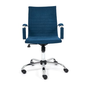 Компьютерное кресло URBAN-LOW флок, синий, арт.14448 в Тамбове - предосмотр 1