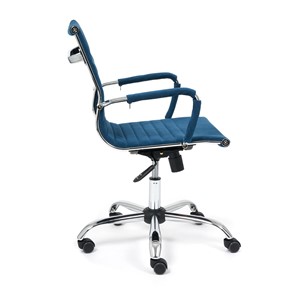 Компьютерное кресло URBAN-LOW флок, синий, арт.14448 в Тамбове - предосмотр 2