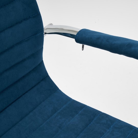 Компьютерное кресло URBAN-LOW флок, синий, арт.14448 в Тамбове - изображение 5