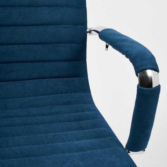 Компьютерное кресло URBAN-LOW флок, синий, арт.14448 в Тамбове - изображение 6