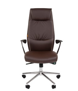 Офисное кресло CHAIRMAN Vista Экокожа премиум коричневая (vista) в Тамбове - предосмотр 3