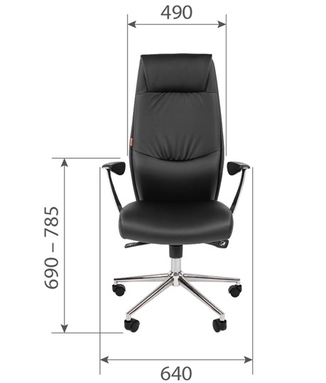 Офисное кресло CHAIRMAN Vista Экокожа премиум коричневая (vista) в Тамбове - изображение 5
