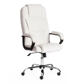 Офисное кресло BERGAMO Хром (22) кож/зам, белый, арт.19400 в Тамбове - предосмотр