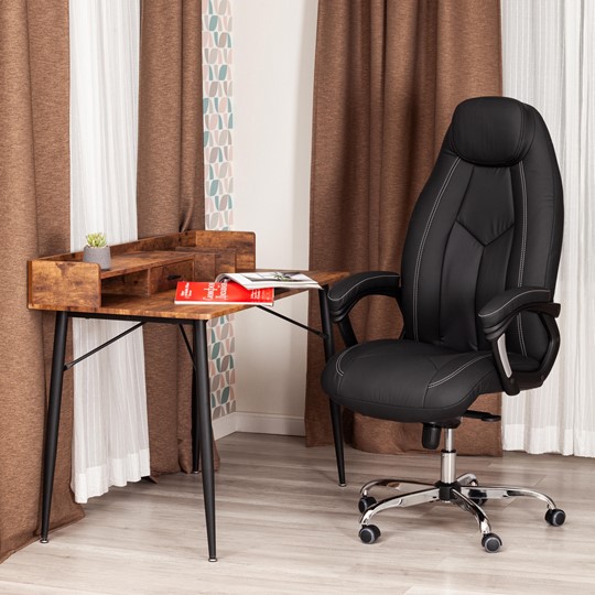 Офисное кресло BOSS Lux, кож/зам, черный, арт.21151 в Тамбове - изображение 12