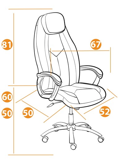 Офисное кресло BOSS Lux, кож/зам, черный, арт.21151 в Тамбове - изображение 13