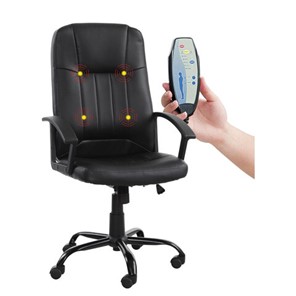 Офисное кресло BRABIX "Device MS-002", 4 массажных модуля, экокожа, черное, 532520 в Тамбове