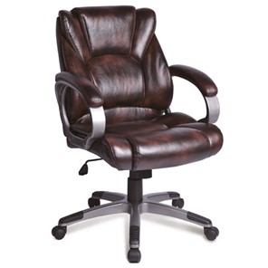 Офисное кресло BRABIX "Eldorado EX-504", экокожа, коричневое, 530875 в Тамбове