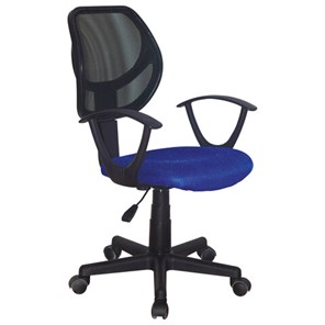 Кресло компьютерное Brabix Flip MG-305 (ткань TW, синее/черное) 531919 в Тамбове