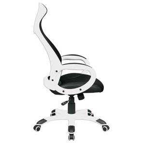 Офисное кресло Brabix Premium Genesis EX-517 (пластик белый, ткань/экокожа/сетка черная) 531573 в Тамбове - предосмотр 2