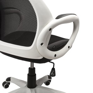 Офисное кресло Brabix Premium Genesis EX-517 (пластик белый, ткань/экокожа/сетка черная) 531573 в Тамбове - предосмотр 5