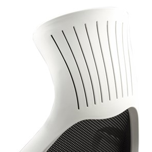 Офисное кресло Brabix Premium Genesis EX-517 (пластик белый, ткань/экокожа/сетка черная) 531573 в Тамбове - предосмотр 8