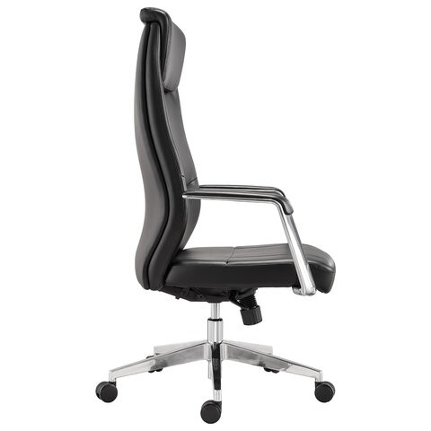 Офисное кресло BRABIX PREMIUM "Jazz EX-757", синхромеханизм, алюминий, экокожа, черное, 532489 в Тамбове - изображение 1