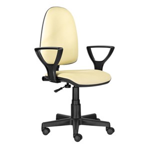 Офисное кресло Brabix Prestige Ergo MG-311 (регулируемая эргономичная спинка, кожзам, бежевое) 531878 в Тамбове