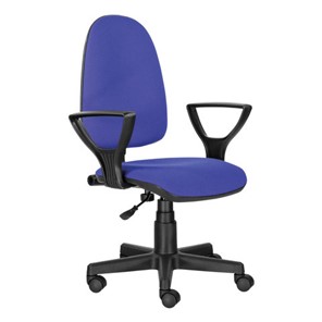 Кресло компьютерное Brabix Prestige Ergo MG-311 (регулируемая эргономичная спинка, ткань, черно-синее) 531876 в Тамбове