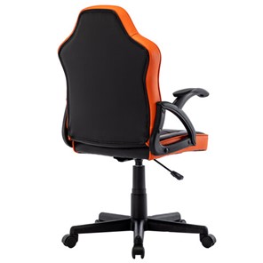 Офисное кресло BRABIX "Shark GM-203", экокожа, черное/оранжевое, 532513 в Тамбове - предосмотр 2